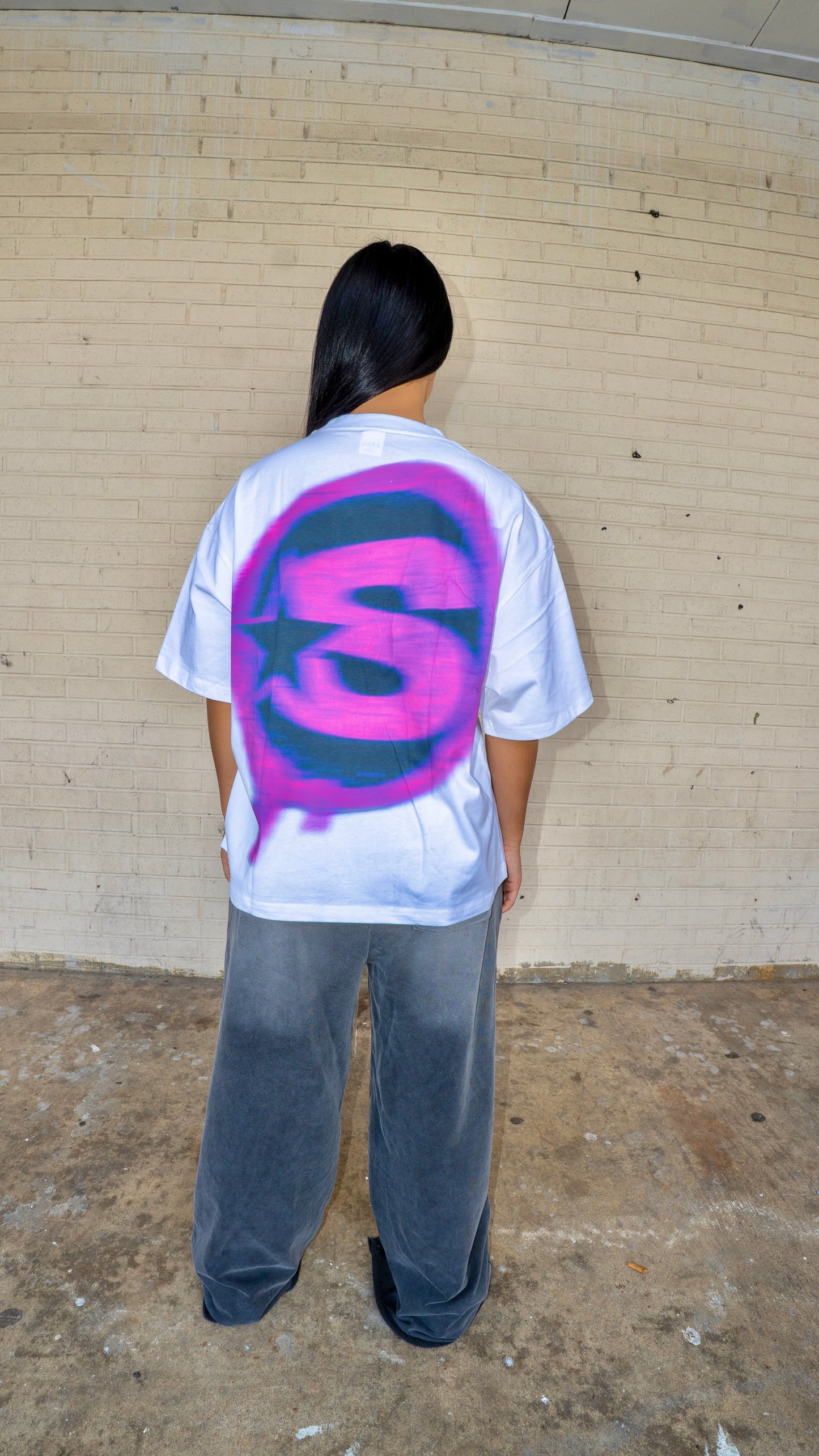 Purple Substance letter tee