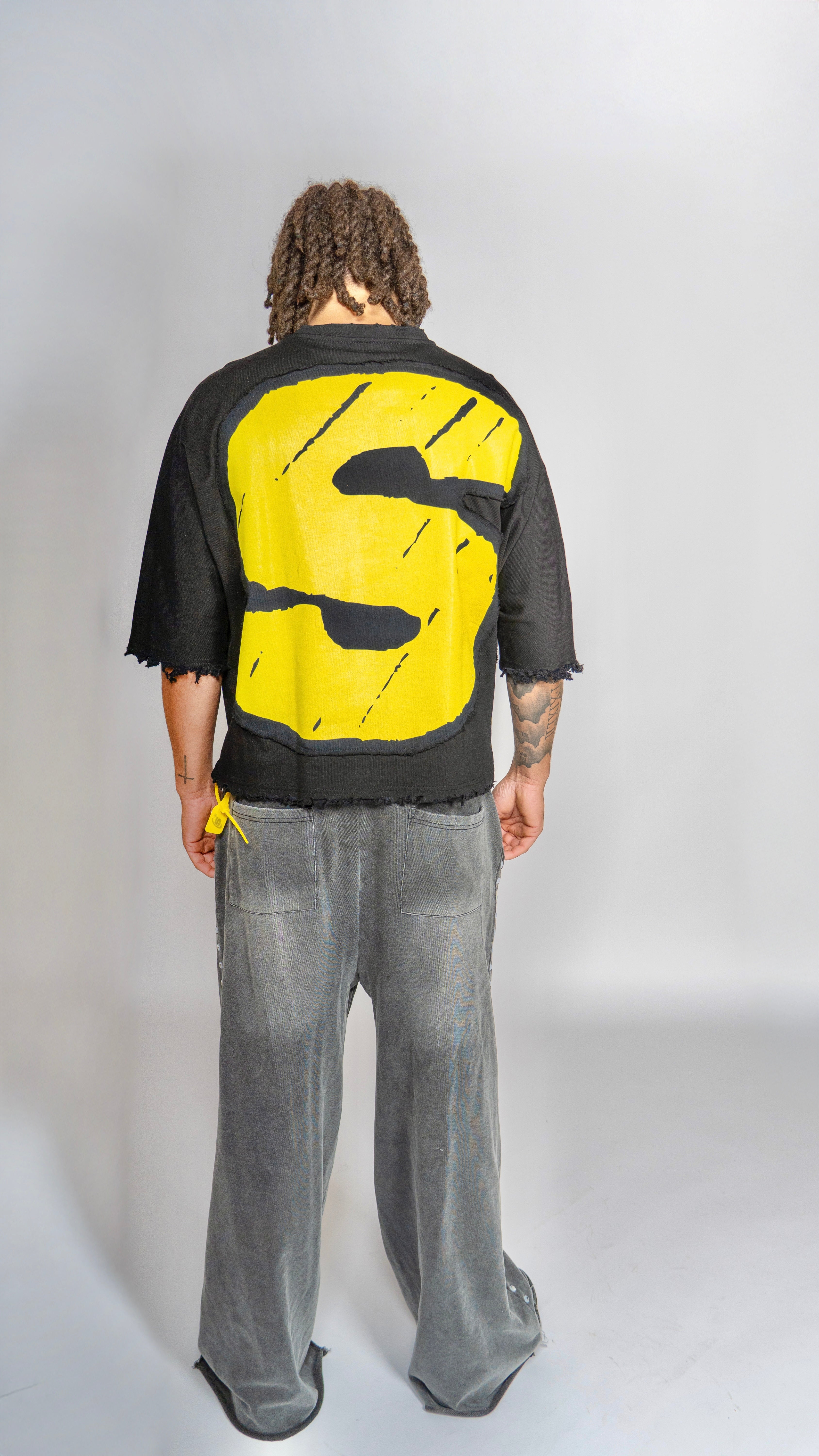 Boarding pass cropped tee