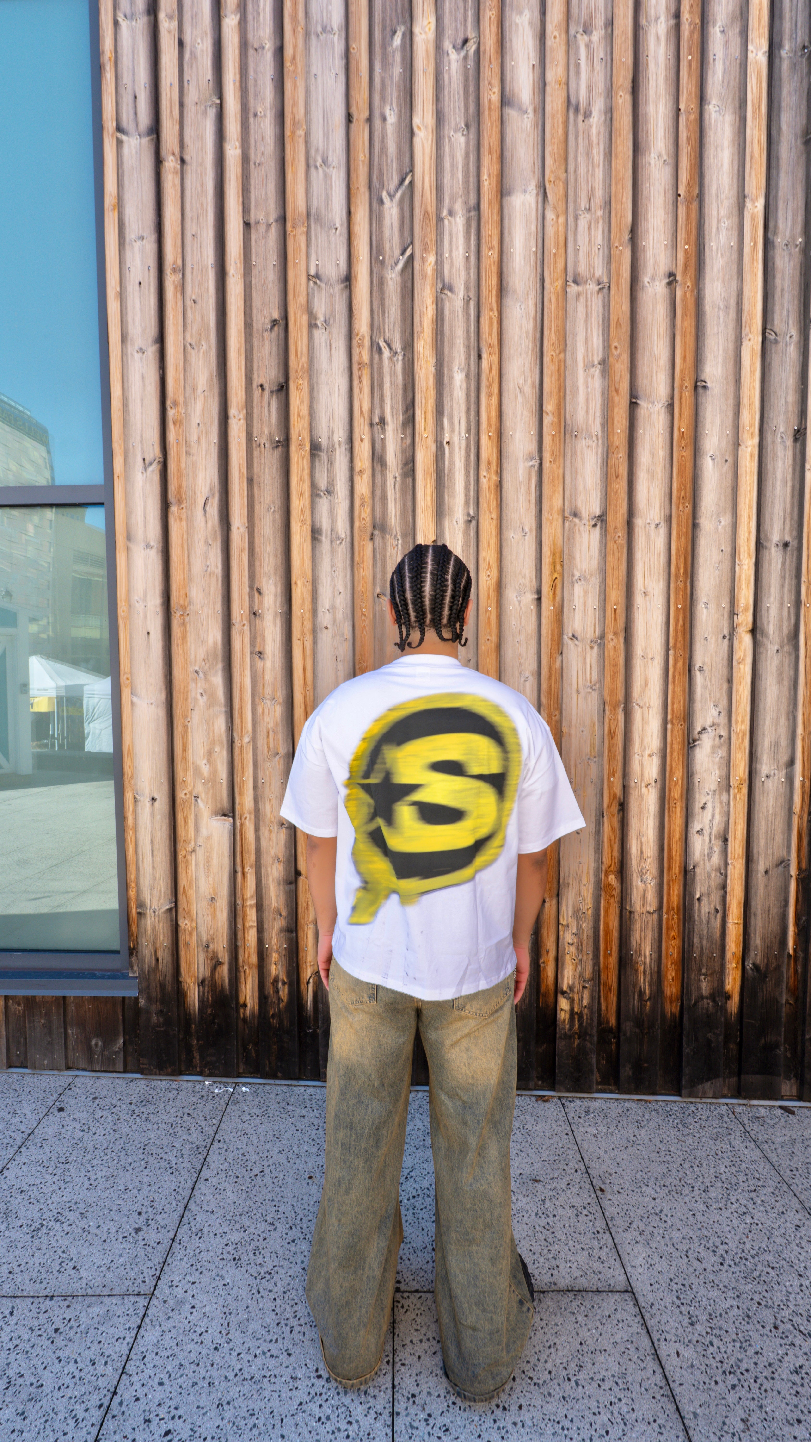 Yellow substance letter tee